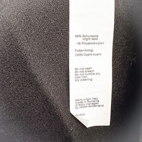 Akris Virgin Wool Flare Dress Pants Black Size 14 EUC - Picture 4 of 8